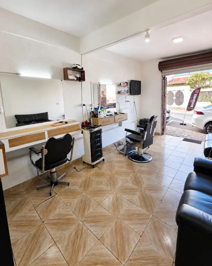 Ambiente da unidade realizado na Leandro Barbearia